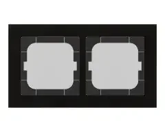 MDT technologies Glasrahmen 2-fach sw BE-GTR263S.01S