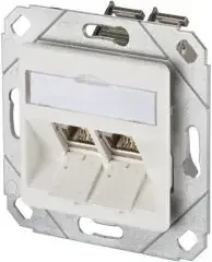 Metz Connect Anschlussdose, Cat.6A TN E-DATmod-2Upk-rws