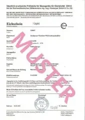 NZR Eich-/Beglaubigungsschein 1999