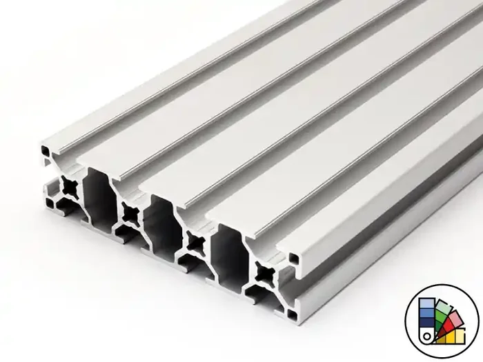 Profilo in alluminio 30x120L tipo B cava 8 – lunghezza barre 3 metri – verniciatura a polveri disponibile in vari colori