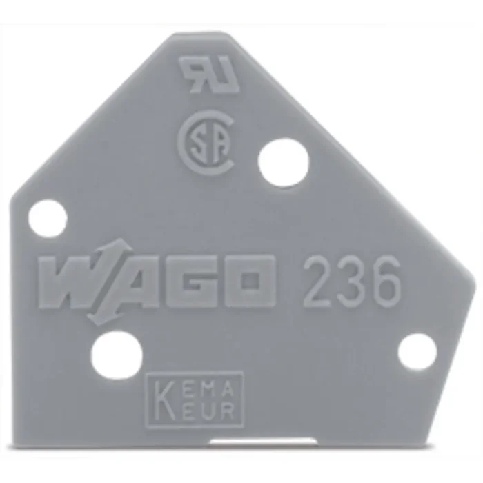 Wago Abschlussplatte 236-400