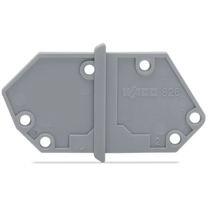 Wago Abschlussplatte 826-158