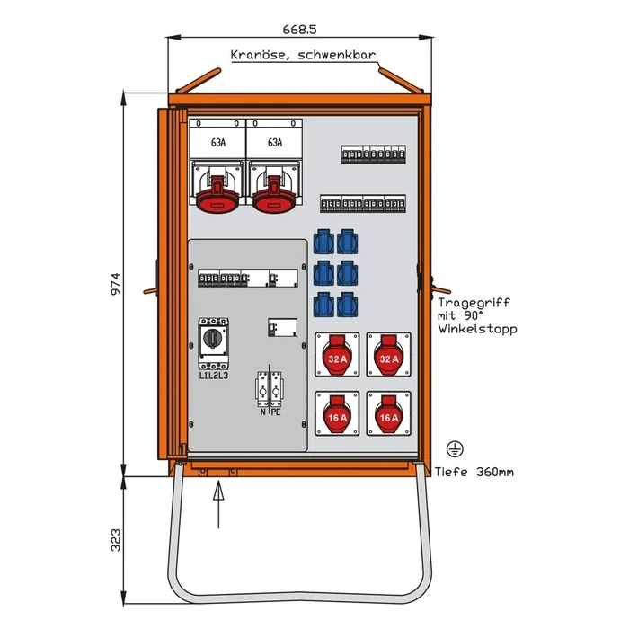 Walther-Werke Verteilerschrank 69kVA WV0434R1