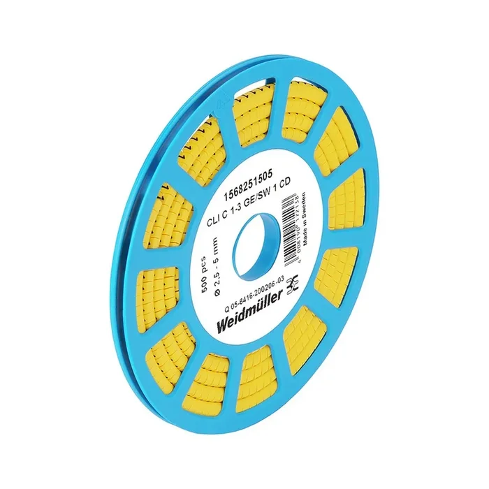 Weidmüller Kabelmarkierungssystem 1568251665 Typ CLI C 1-3 GE/SW O CD