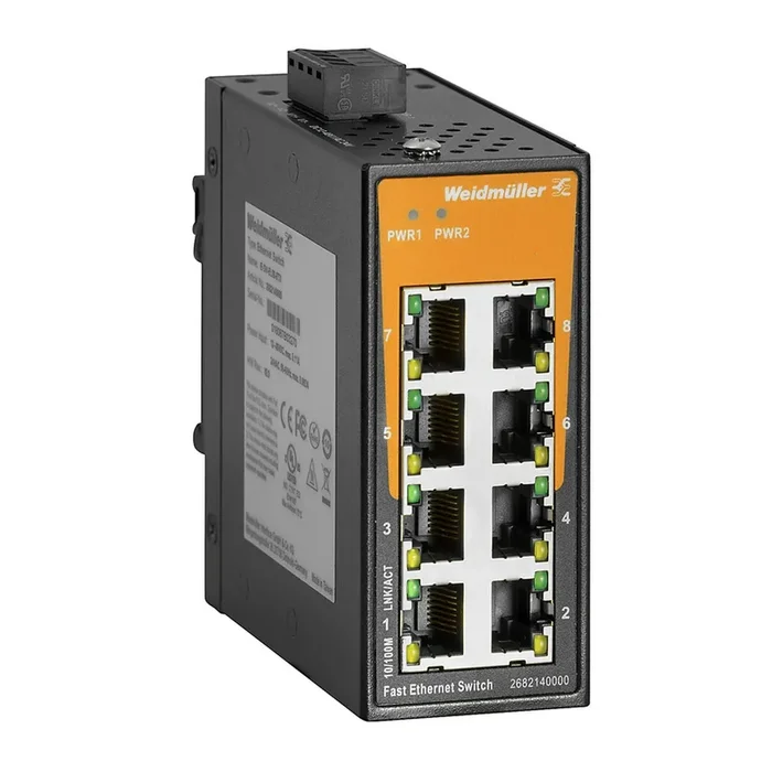 Weidmüller Netzwerk Switch 2682140000 Typ IE-SW-EL08-8TX